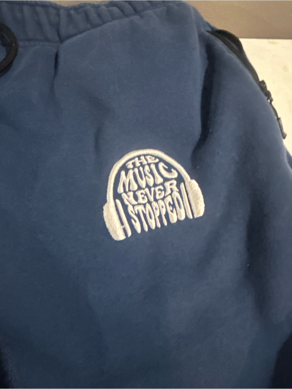 Blue 'The Music Never Stopped' Men's Joggers Grateful Dead